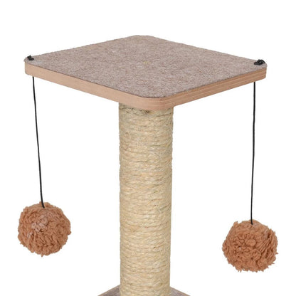 Arranhador para Gatos com Bolinha Dupla Brinquedo Gato